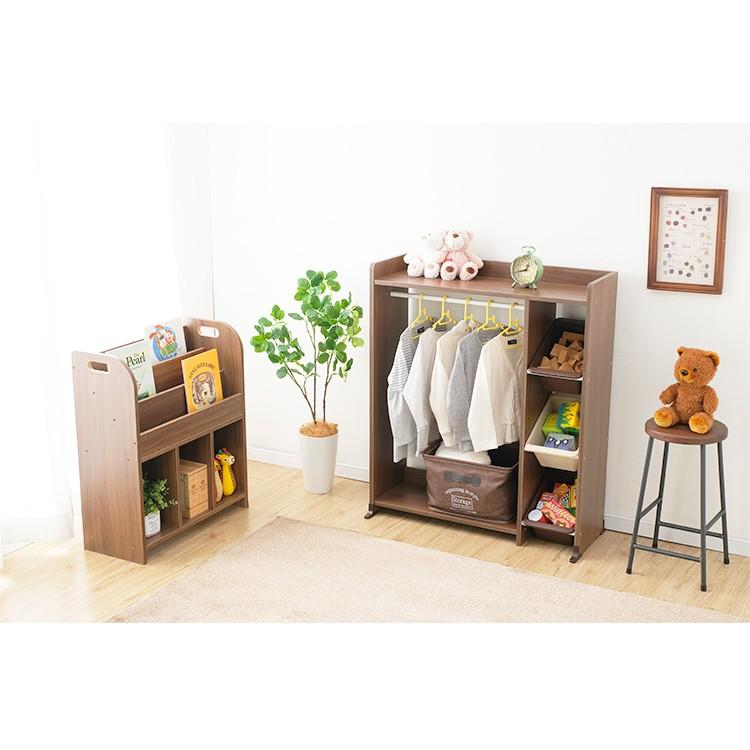 ハンガーラック 子供 木製 おもちゃ 収納 おしゃれ 子供服 衣類 ラック 衣類収納 子供部屋収納 ワードローブ こども トイハウスラック Wkthr 3 M2308 すくすくスマイル 通販 Yahoo ショッピング