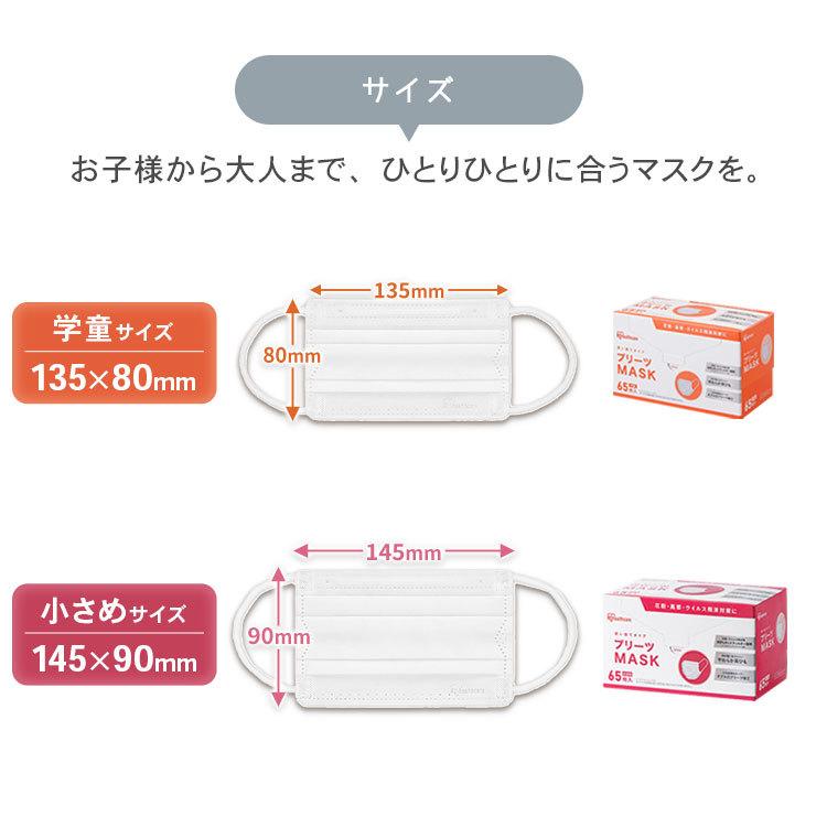 IRIS OHYAMA（アイリスオーヤマ） マスク 不織布 プリーツマスク 65枚