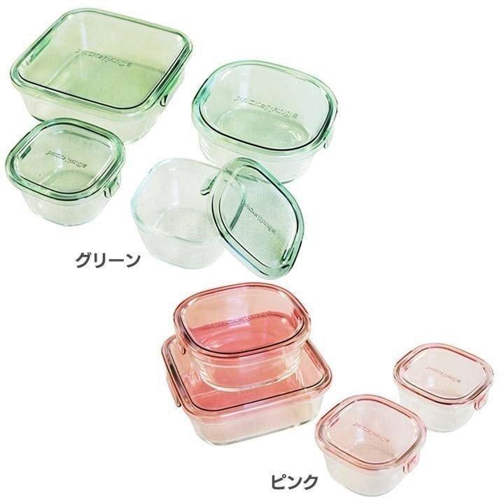 保存容器 ガラス 密閉 おしゃれ iwaki 角型4点セット PSC-PRN4G1 AGCテクノガラス 新生活 : 収納宅配館 Yahoo!店 ...