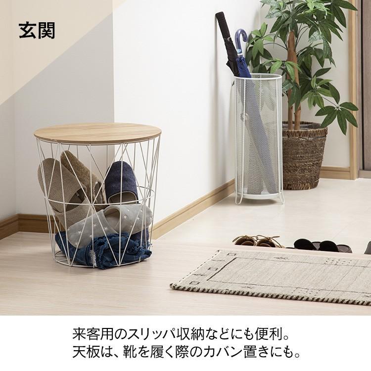 サイドテーブル 木製 ベッド テーブル ワイヤー ローテーブル  Sサイズ WTL-4040｜sukusuku｜15