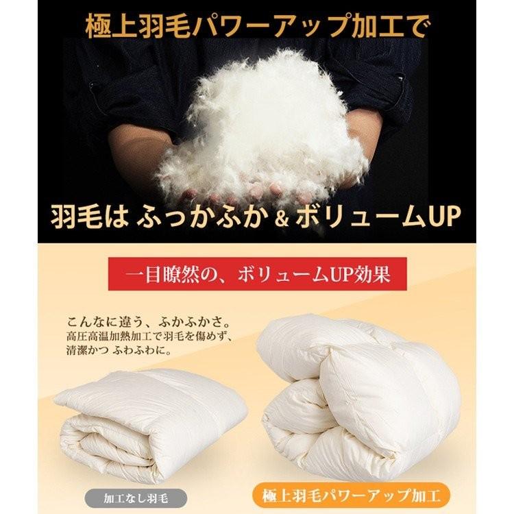 羽毛布団 掛け布団 掛布団 ホワイトグースダウン93％ 1.4kg ダブル