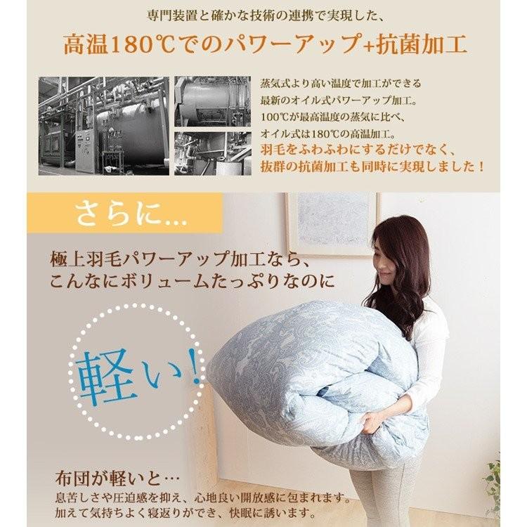 羽毛布団 掛け布団 掛布団 ホワイトグースダウン93％ 1.4kg ダブル