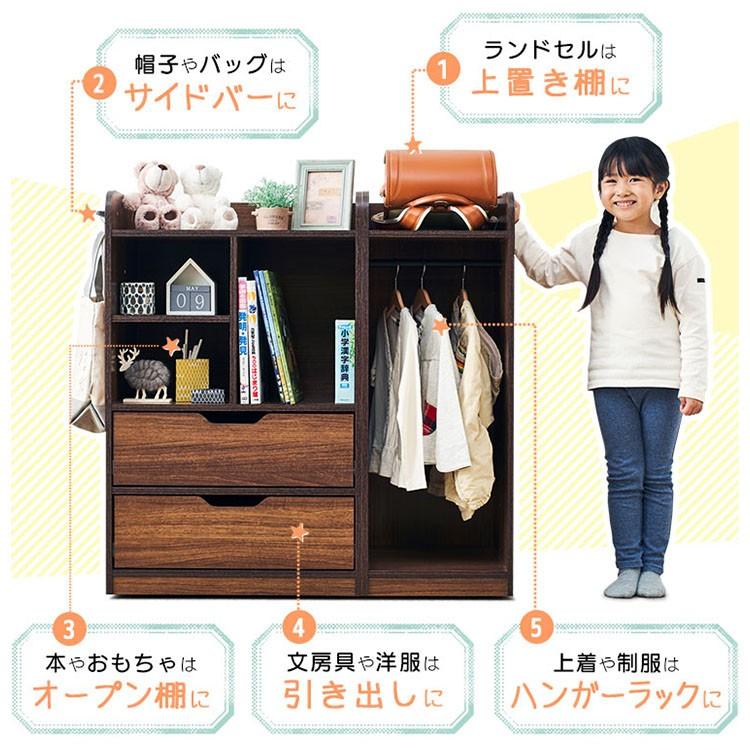 新品セール！ランドセルラック！収納ラック！子供用！ 国産 ランドセルラック 幅100cm キャスター付き Lulu(ルル) 2色対応の