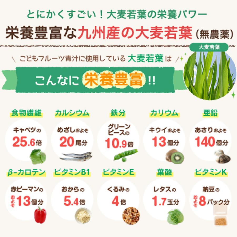 こどもフルーツ青汁 はなかっぱ 2箱60杯分 成長 身長 体重 栄養