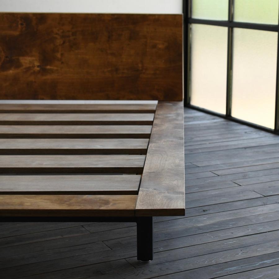 グレートフル ベッド ワイドダブル bed アイアン 手作り家具 ウッド 無垢 ベッド おしゃれ オシャレ 北欧 モダン インテリア 寝室