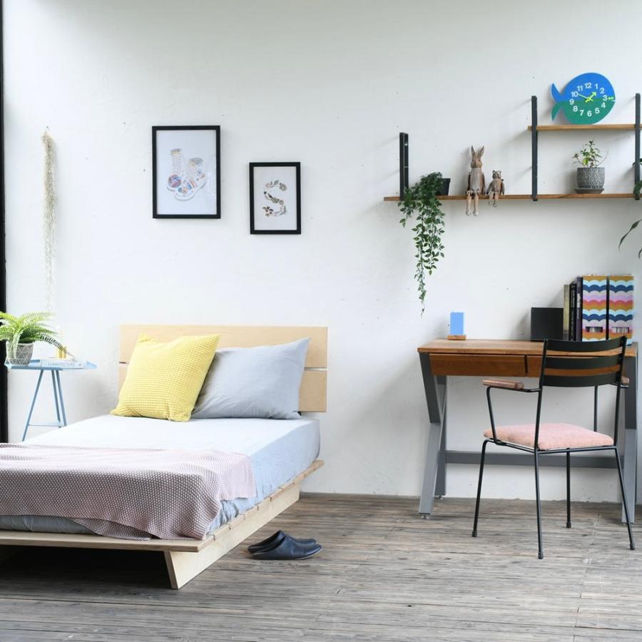 ラフトベッド セミダブル bed ベッド アイアン 無垢板 ベッド ベッドフレーム おしゃれ シンプル インテリア 寝室 ベッドルーム |  | 02