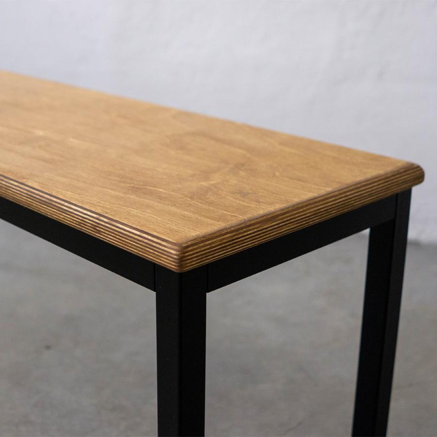 【40,200円〜】フォーレッグド ベンチシート W1100〜2000 | SULK サイズオーダー可 ダイニングベンチ 長椅子 腰掛け 什器 アイアン 鉄脚 木製 日本製 送料無料 |  | 03