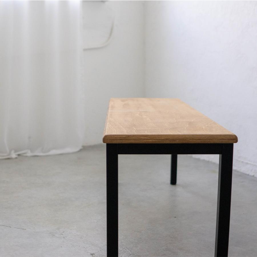 【40,200円〜】フォーレッグド ベンチシート W1100〜2000 | SULK サイズオーダー可 ダイニングベンチ 長椅子 腰掛け 什器 アイアン 鉄脚 木製 日本製 送料無料 |  | 05