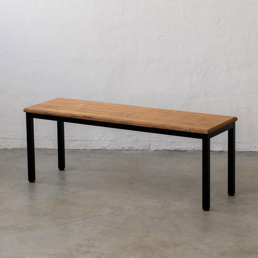 【40,200円〜】フォーレッグド ベンチシート W1100〜2000 | SULK サイズオーダー可 ダイニングベンチ 長椅子 腰掛け 什器 アイアン 鉄脚 木製 日本製 送料無料 |  | 01