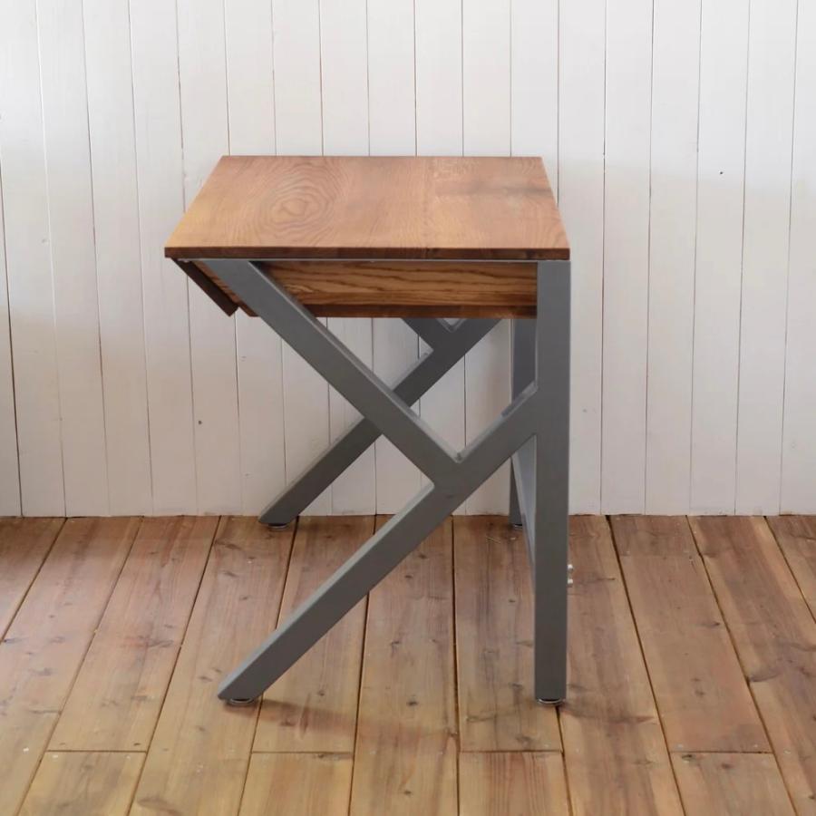 ドロワーデスク Kフレーム ウォールナット W1200　　サイズオーダー可 インテリア アイアン アイアン家具 手作り家具 デスク 勉強机 店舗 什器 |  | 01