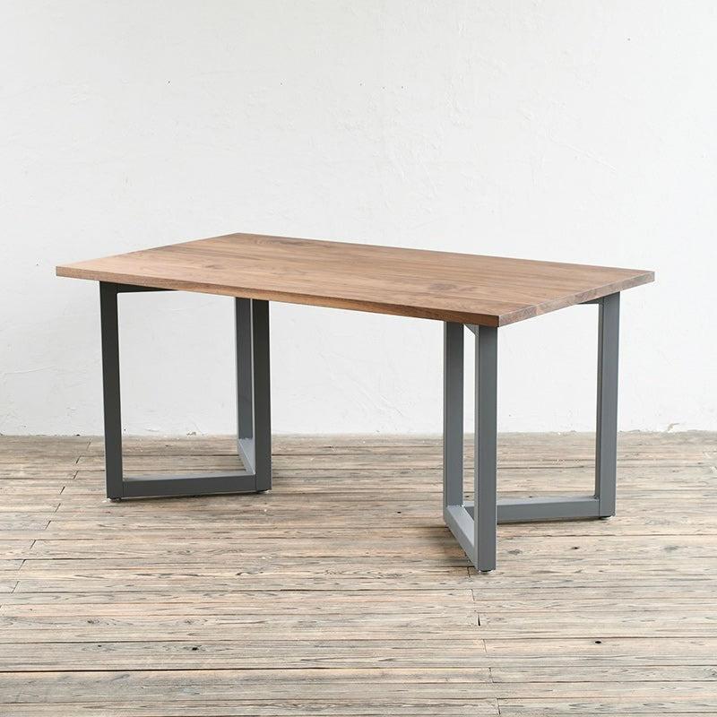 ダブルレクタングルフレーム W900からW2100 ダイニングテーブル サイズオーダー カフェ インテリア アイアン アイアン脚 無垢 テーブル 店舗 什器 |  | 01