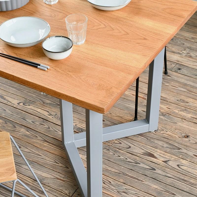 ダブルレクタングルフレーム W900からW2100 ダイニングテーブル サイズオーダー カフェ インテリア アイアン アイアン脚 無垢 テーブル 店舗 什器 |  | 03