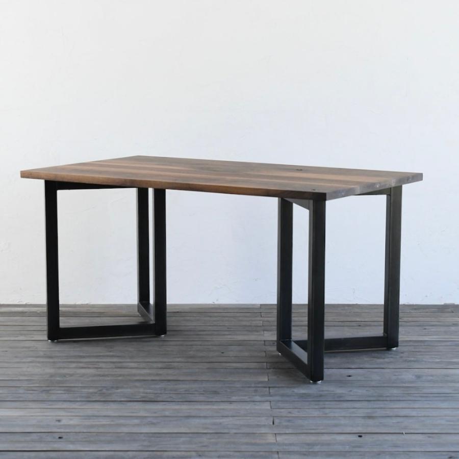 ダブルレクタングルフレーム W900からW2100 ダイニングテーブル サイズオーダー カフェ インテリア アイアン アイアン脚 無垢 テーブル 店舗 什器 |  | 08