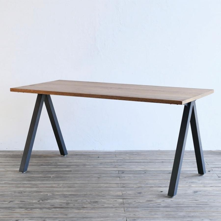 Aフレーム W900からW2100 ダイニングテーブル サイズオーダー 可 おしゃれ 北欧 モダン カフェ インテリア アイアン アイアン脚 無垢 テーブル 店舗 什器 |  | 06