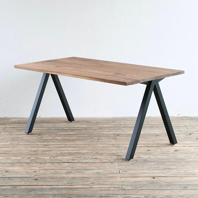 Aフレーム W900からW2100 ダイニングテーブル サイズオーダー 可 おしゃれ 北欧 モダン カフェ インテリア アイアン アイアン脚 無垢 テーブル 店舗 什器 |  | 09