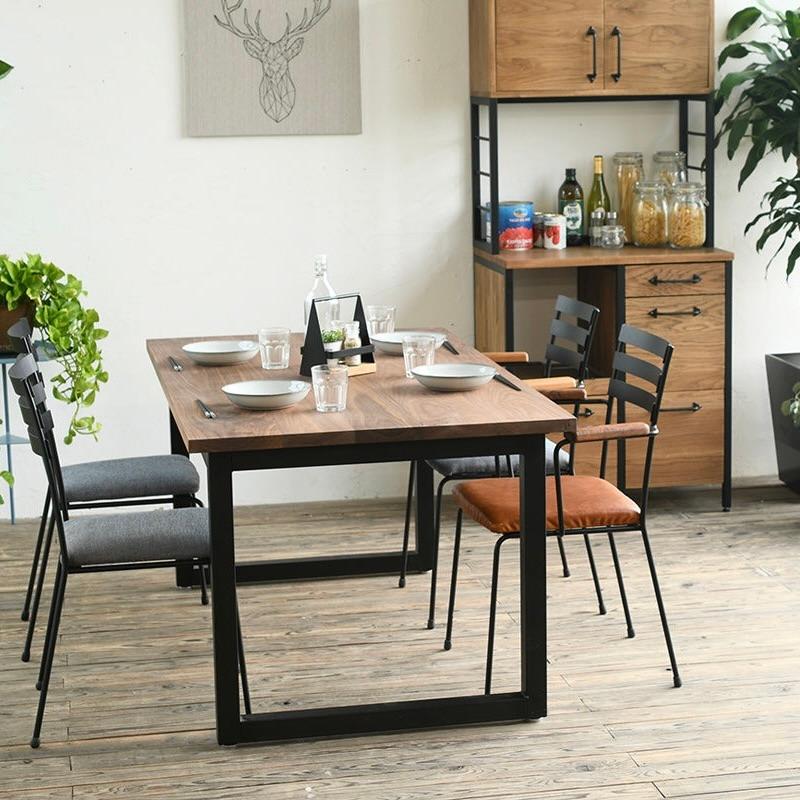 スクエアフレーム W900からW2100 サイズオーダー おしゃれ 北欧 モダン カフェ インテリア アイアン アイアン脚 無垢 ダイニングテーブル テーブル 店舗 什器 |  | 06