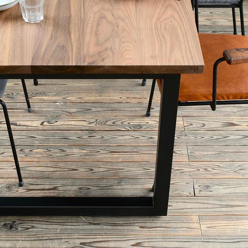 スクエアフレーム W900からW2100 サイズオーダー おしゃれ 北欧 モダン カフェ インテリア アイアン アイアン脚 無垢 ダイニングテーブル テーブル 店舗 什器 |  | 08