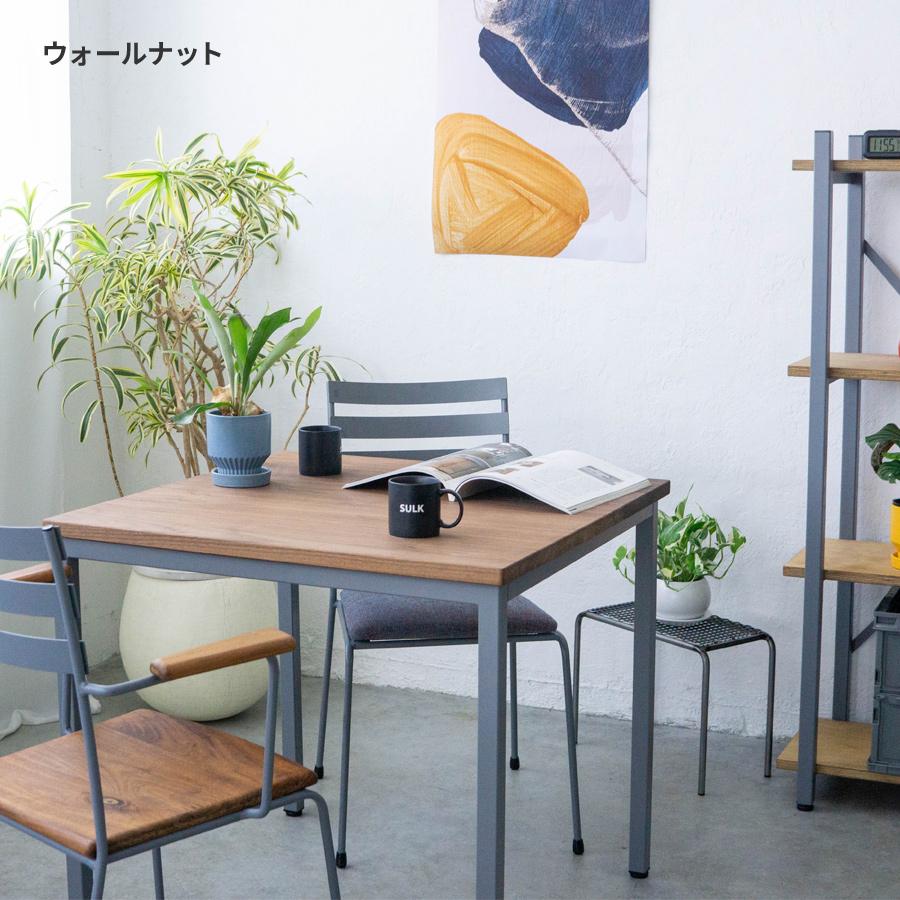 【40,300円〜】フォーレッグドテーブル スクエアトップ（正方形）60cm/75cm/90cm | SULK ダイニングテーブル センター カフェ アイアン 鉄脚 日本製 送料無料 |  | 07