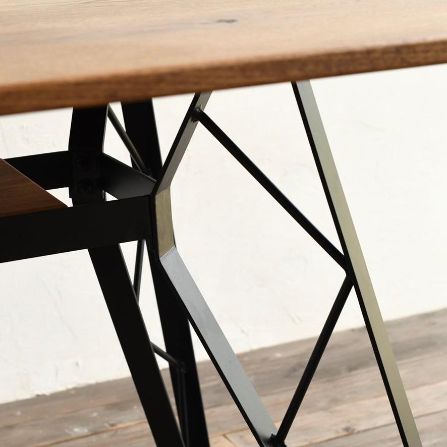 トラスレッグ テーブル W1500 〜 W2100 無垢材 アイアン サイズオーダー カフェ インテリア アイアン脚 ダイニングテーブル テーブル 店舗 什器 食卓 4人掛け |  | 03