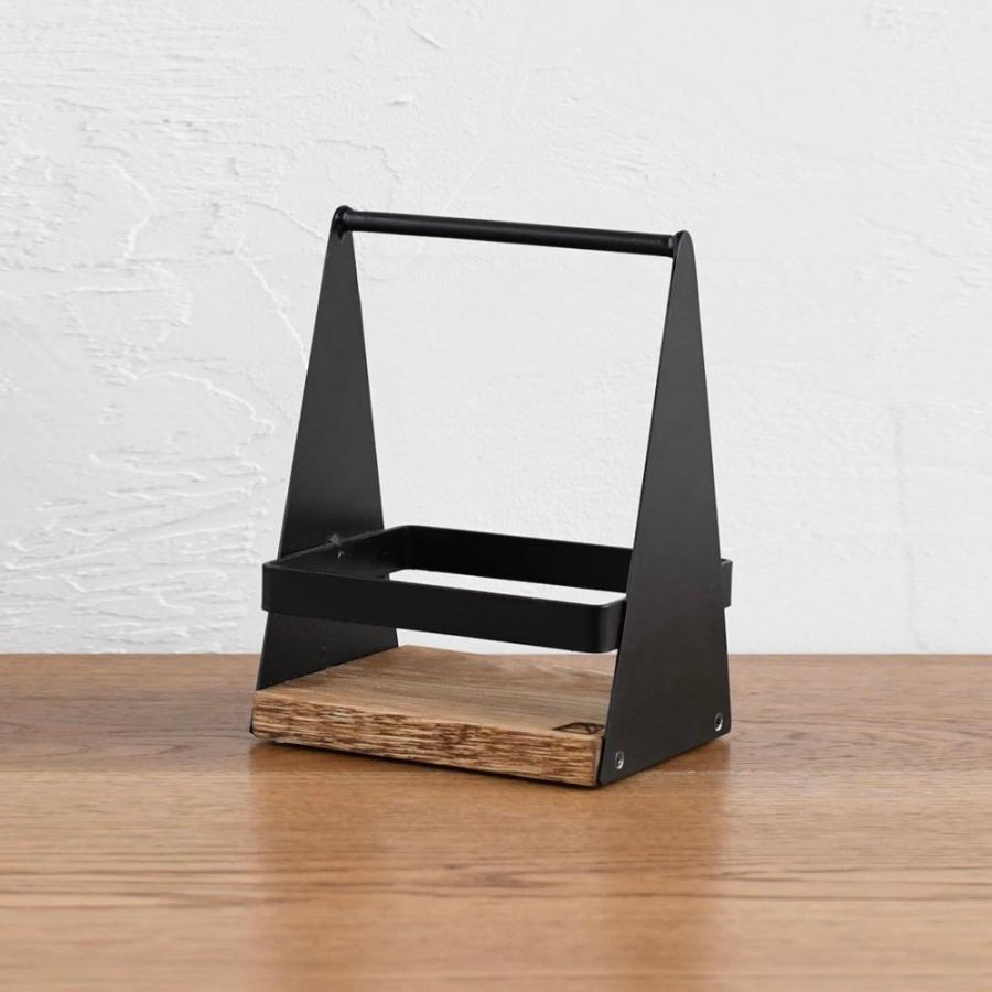 スパイスホルダー ショート / SULK スパイスラック 調味料ラック 調味料収納 調味料入れ 卓上トレー おしゃれ キッチン収納 持ち運び アイアン 鉄 木製 日本製 | 