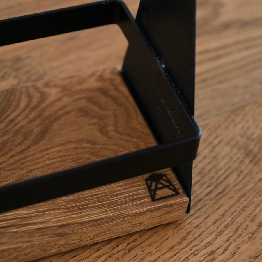 スパイスホルダー ショート / SULK スパイスラック 調味料ラック 調味料収納 調味料入れ 卓上トレー おしゃれ キッチン収納 持ち運び アイアン 鉄 木製 日本製 |  | 03