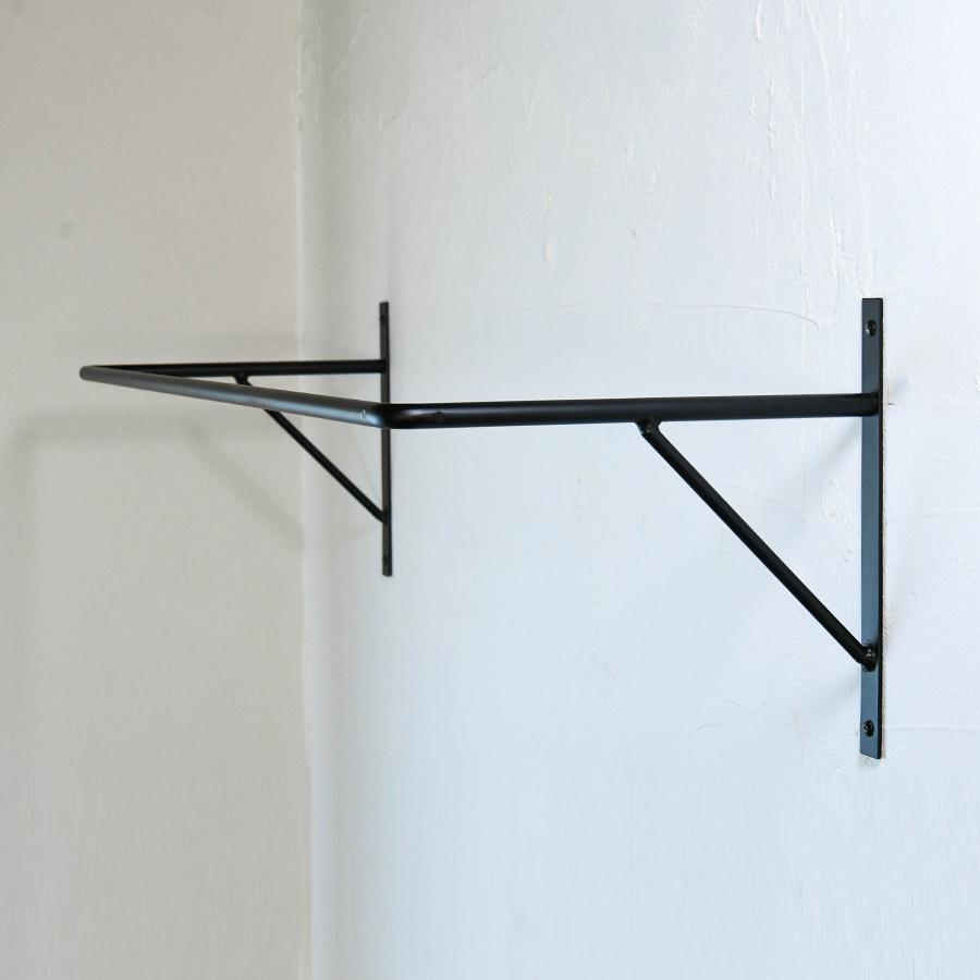 コートハンガーバー | SULK 国産 サイズオーダー ウォールハンガー 壁面収納 室内物干し DIY シンプル 玄関 什器 アイアン 鉄 W900mm 日本製 送料無料 |  | 01