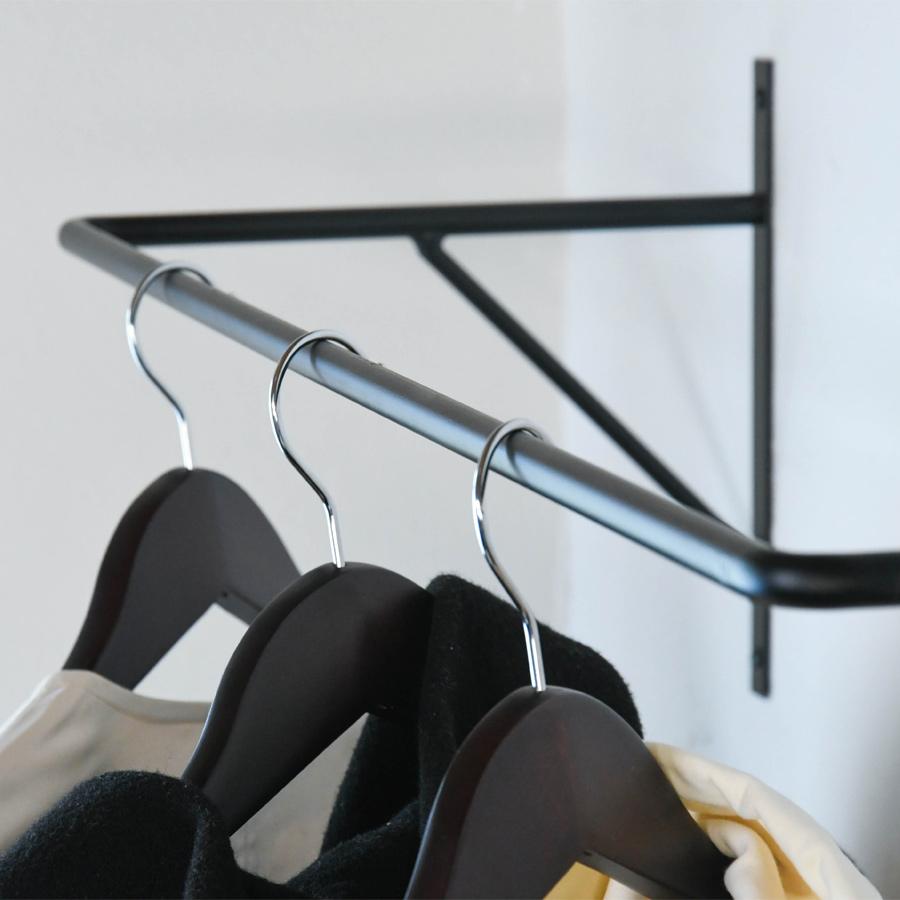 コートハンガーバー | SULK 国産 サイズオーダー ウォールハンガー 壁面収納 室内物干し DIY シンプル 玄関 什器 アイアン 鉄 W900mm 日本製 送料無料 |  | 03