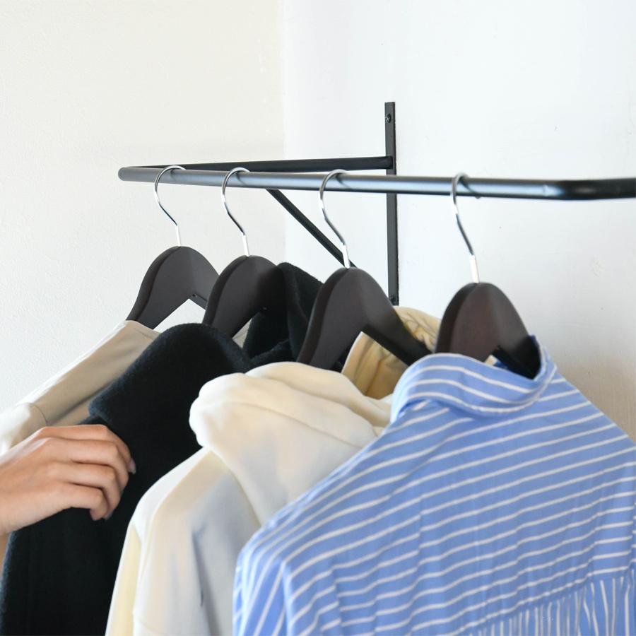 コートハンガーバー | SULK 国産 サイズオーダー ウォールハンガー 壁面収納 室内物干し DIY シンプル 玄関 什器 アイアン 鉄 W900mm 日本製 送料無料 |  | 04
