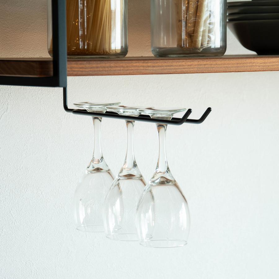 ワイングラス ハンガー | SULK サイズオーダー可 グラスホルダー ラック 吊り下げ キッチン雑貨 収納 インテリア おしゃれ DIY アイアン 鉄 日本製 送料無料 |  | 02