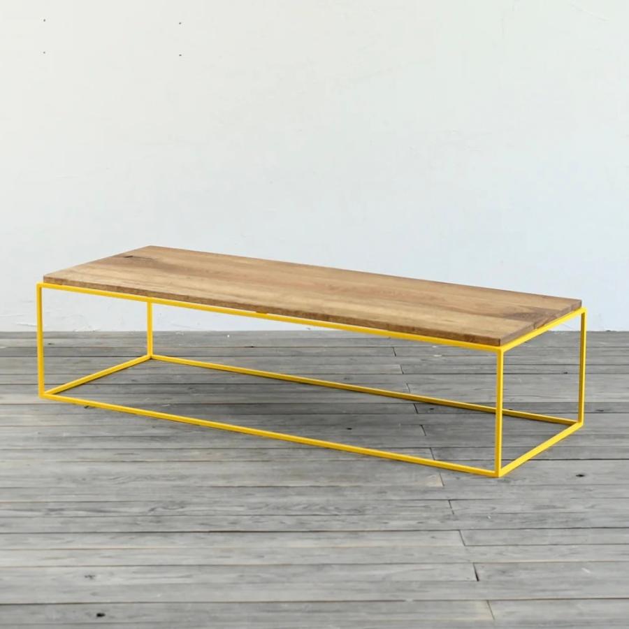 テトラゴンテーブル W1220  サイズオーダー可 おしゃれ インテリア アイアン ウッド 無垢 センターテーブル ローテーブル アイアンフレーム 店舗 什器 | 