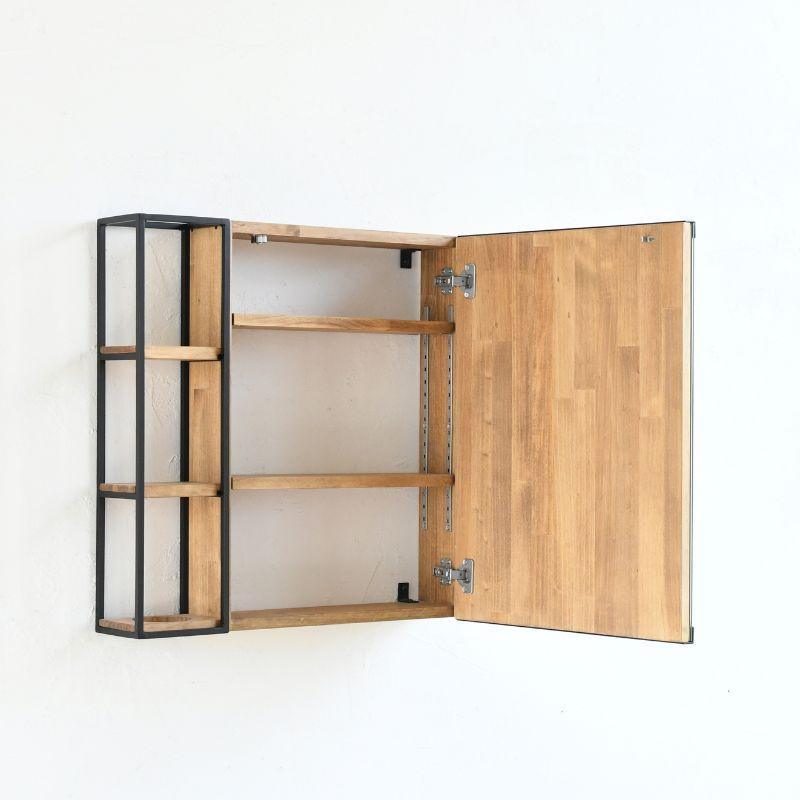 鏡付き 棚 コンビネーションミラー 4560 ダブルフレーム 洗面鏡 手洗い場鏡 収納