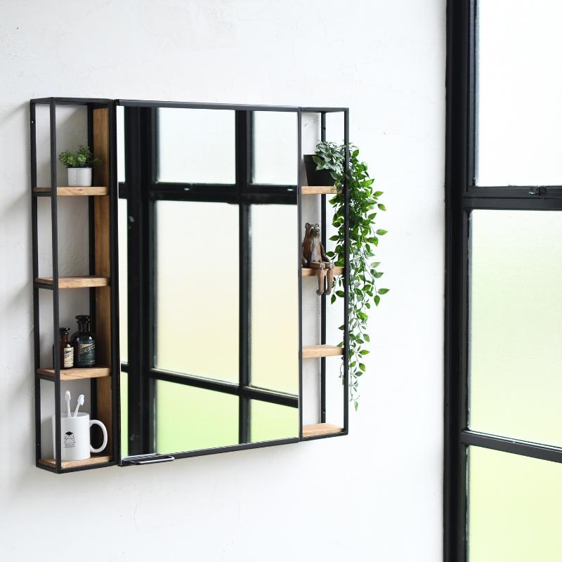 コンビネーションミラー 5080 ダブルフレーム 洗面鏡 手洗い場鏡