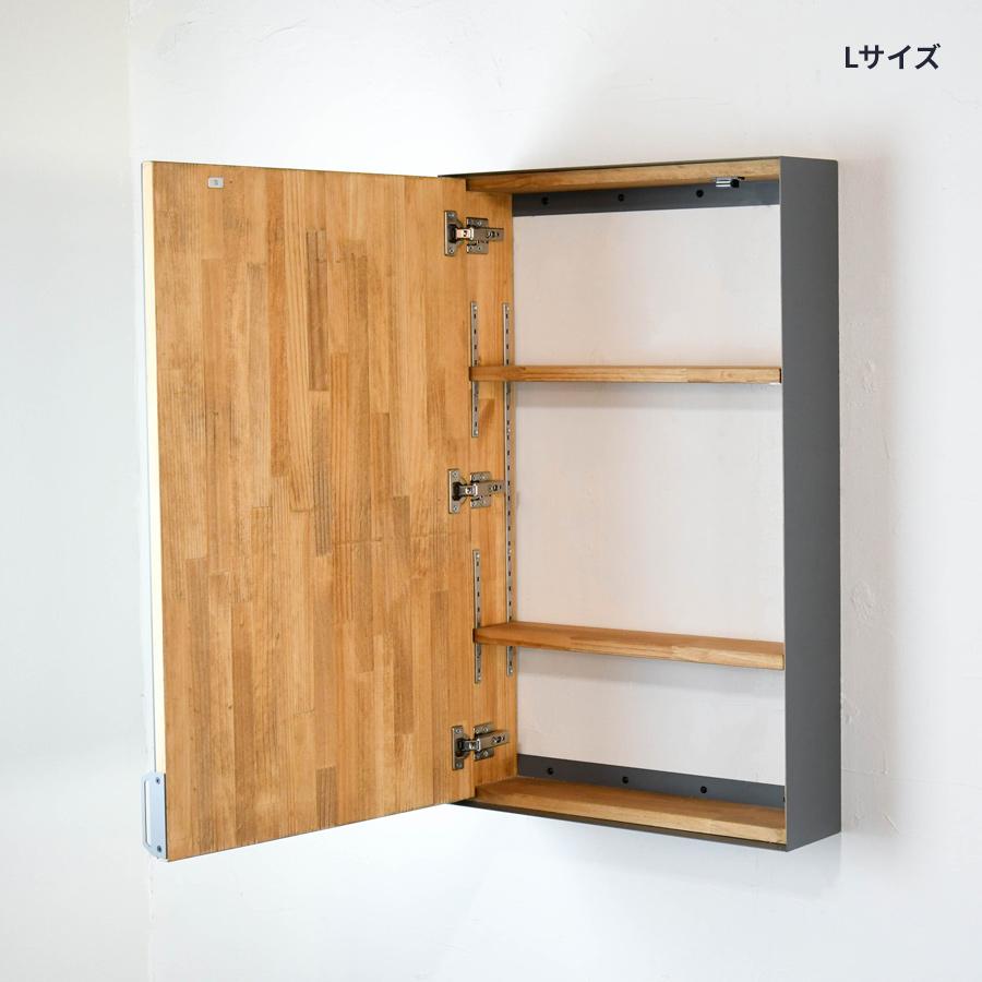 アイアンカバードボックスミラー サイズオーダー 可 鏡 トイレ収納 収納付き 洗面所 玄関手洗い 店舗什器 洗面収納棚 ミラーキャビネット 洗面鏡 ミラーボックス |  | 02