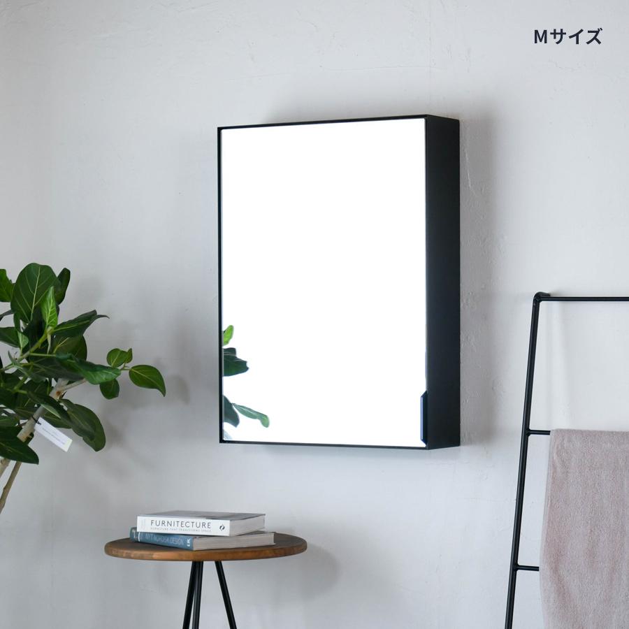 アイアンカバードボックスミラー サイズオーダー 可 鏡 トイレ収納 収納付き 洗面所 玄関手洗い 店舗什器 洗面収納棚 ミラーキャビネット 洗面鏡 ミラーボックス |  | 03