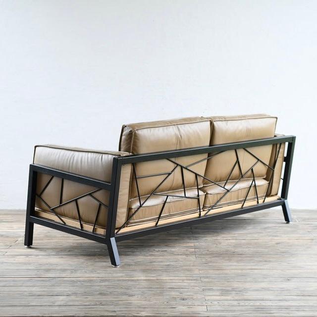 SULKソファー スパイダーウェブ1 レザー1シーター  インテリア オフィス 店舗 新生活 男前インテリア ソファ 模様替え アイアン アイアンフレーム | 