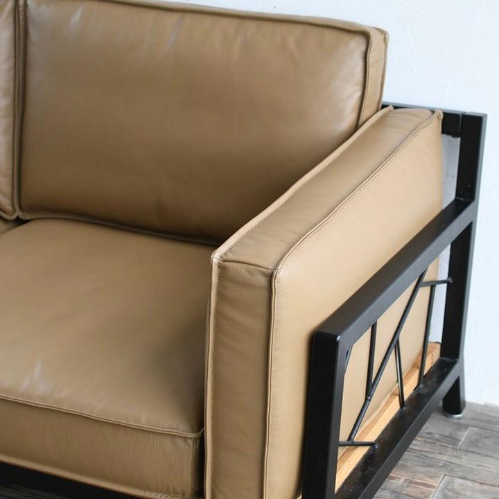 SULKソファー スパイダーウェブ1 レザー1シーター  インテリア オフィス 店舗 新生活 男前インテリア ソファ 模様替え アイアン アイアンフレーム |  | 03