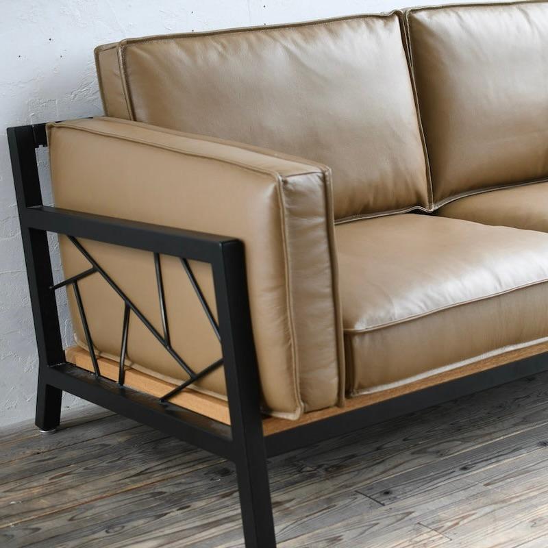 SULKソファー スパイダーウェブ1 レザー2シーター  インテリア オフィス 店舗 新生活 男前インテリア ソファ 模様替え アイアン アイアンフレーム |  | 02