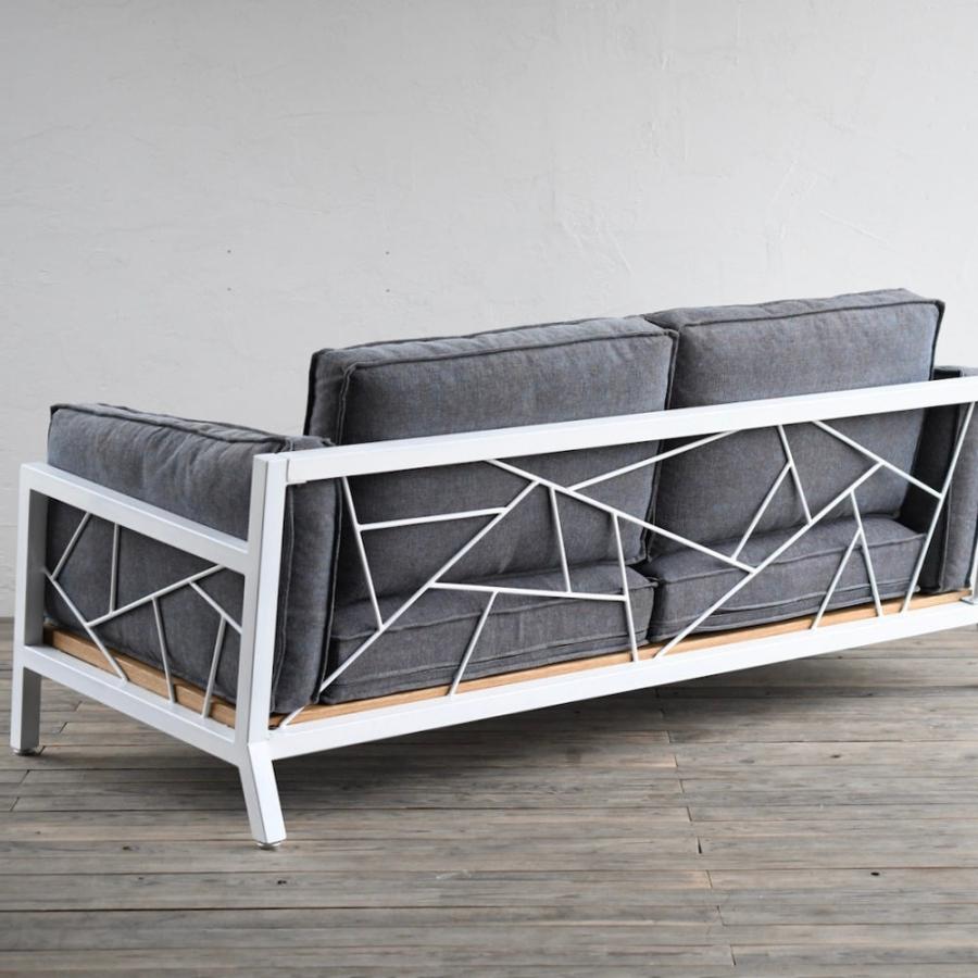 SULKソファー スパイダーウェブ1 ファブリック2シーター  インテリア オフィス 店舗 新生活 男前インテリア ソファ 模様替え アイアン アイアンフレーム |  | 01