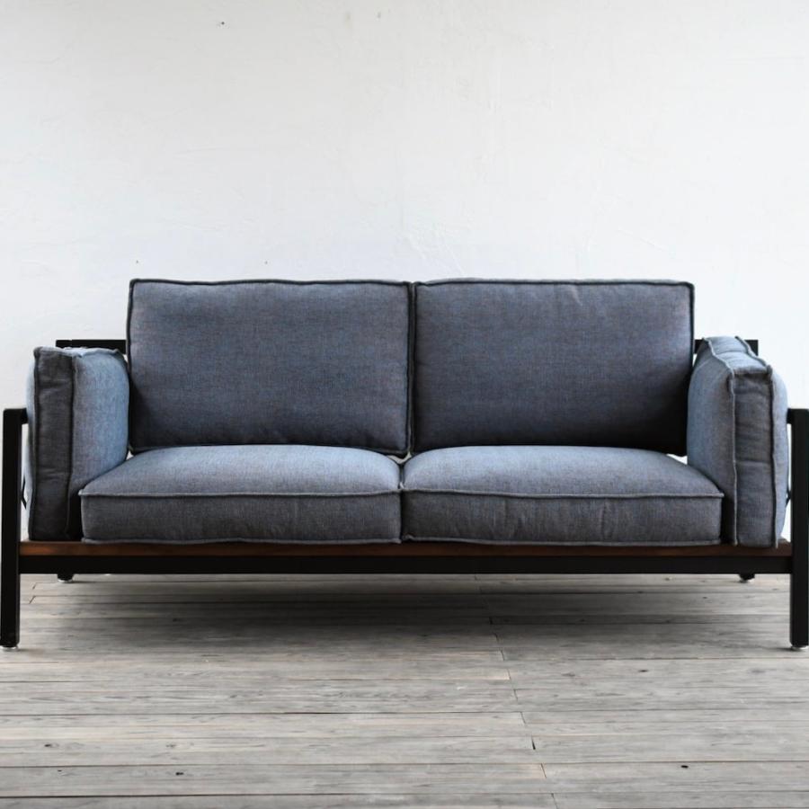 SULKソファー スパイダーウェブ1 ファブリック2シーター  インテリア オフィス 店舗 新生活 男前インテリア ソファ 模様替え アイアン アイアンフレーム |  | 04