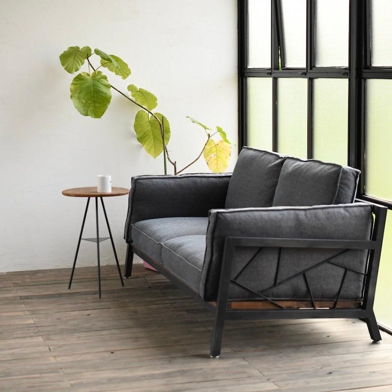 SULKソファー スパイダーウェブ1 ファブリック2シーター  インテリア オフィス 店舗 新生活 男前インテリア ソファ 模様替え アイアン アイアンフレーム |  | 05