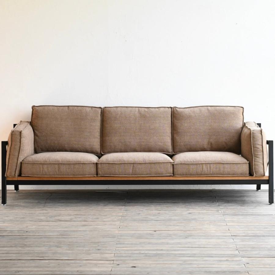 SULKソファー スパイダーウェブ1 ファブリック3シーター  インテリア オフィス 店舗 新生活 男前インテリア ソファ 模様替え アイアン アイアンフレーム | 