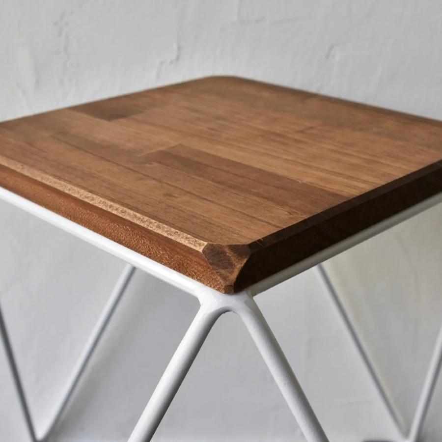 【19,800円〜】ピラミッド スツール | SULK 椅子 いす チェア フラワースタンド スタッキング 玄関 リビング カフェ 什器 鉄 アイアン 木製 無垢材 日本製 |  | 01