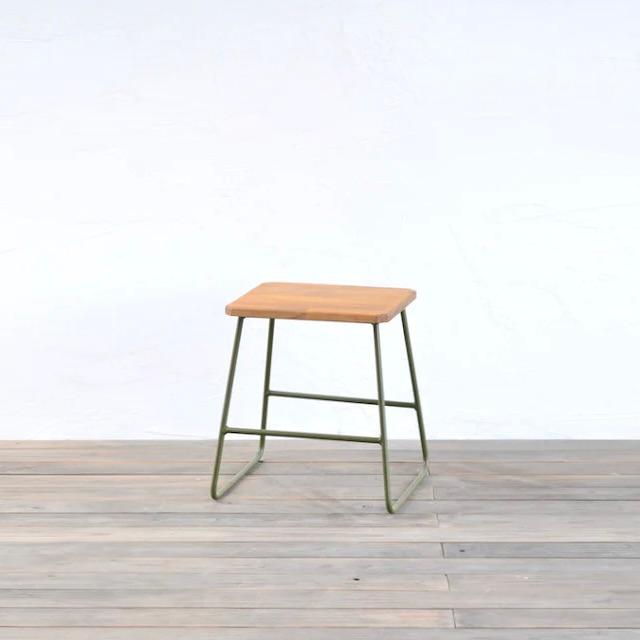 【18,800円〜】トラぺゾイドスツール ロウ Low アイアン ウッド スツール チェア いす イス 椅子 腰掛け ハイチェア カウンターチェア 飾り台 店舗 什器 | 
