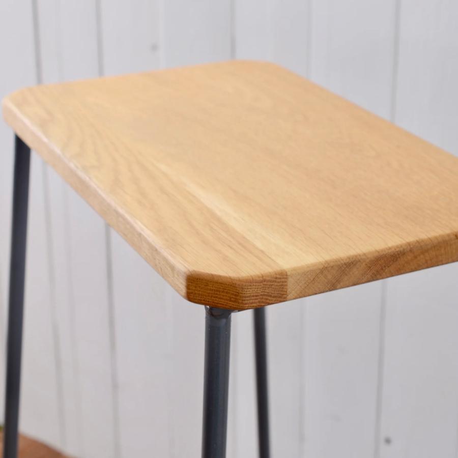 【18,800円〜】トラぺゾイドスツール ロウ Low アイアン ウッド スツール チェア いす イス 椅子 腰掛け ハイチェア カウンターチェア 飾り台 店舗 什器 |  | 03