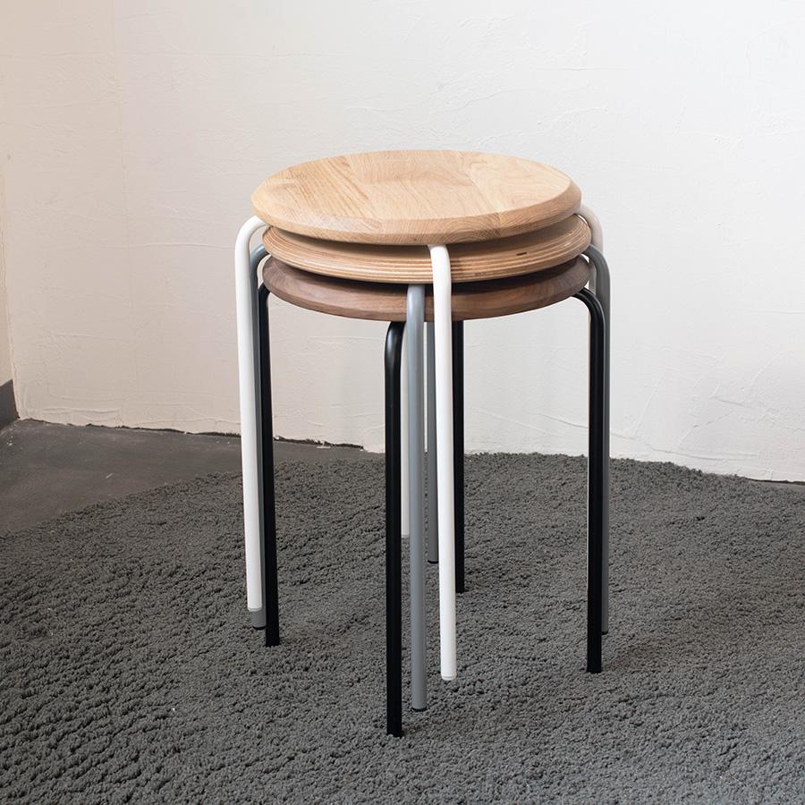 ラウンド スツール | SULK サイズオーダー 北欧 丸椅子 スタッキング モダン アイアン スツール チェア いす イス 椅子 腰掛け 飾り台 店舗 日本製 送料無料 |  | 09