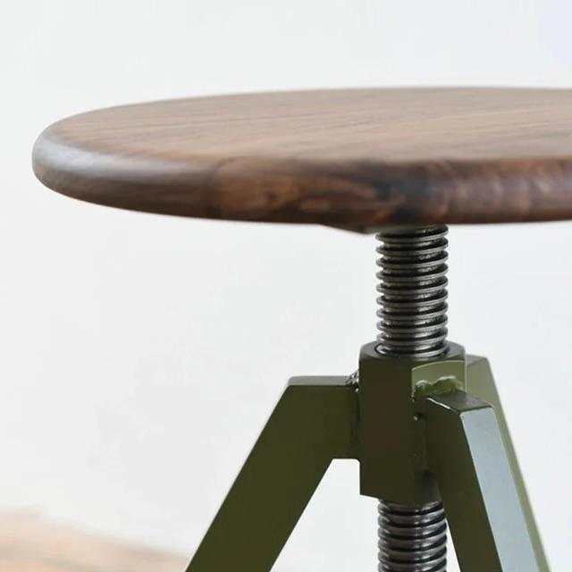 【26,800円〜】トライポッド スツール ハイ High サイズオーダー可 インテリア アイアン ウッド 無垢 スツール いす イス 椅子 腰掛け サブチェア 店舗 什器 |  | 08