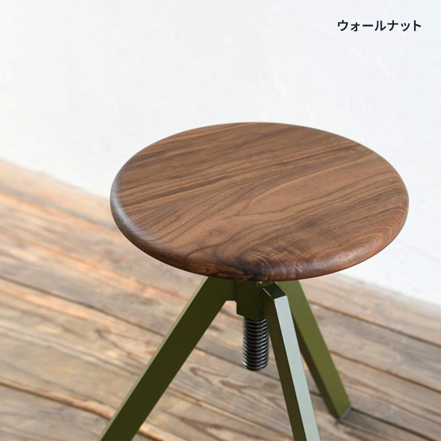 【21,800円〜】トライポッド スツール ロウ Low | サイズオーダー インテリア アイアン ウッド 無垢 いす イス 椅子 サブチェア 店舗 什器 日本製 送料無料 |  | 06