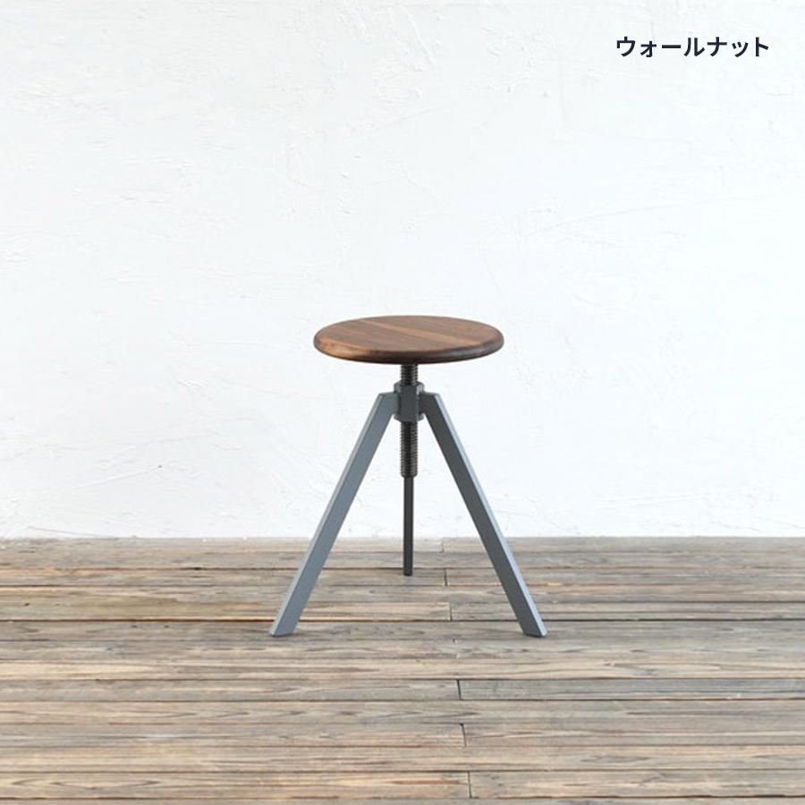 【21,800円〜】トライポッド スツール ロウ Low | サイズオーダー インテリア アイアン ウッド 無垢 いす イス 椅子 サブチェア 店舗 什器 日本製 送料無料 |  | 03