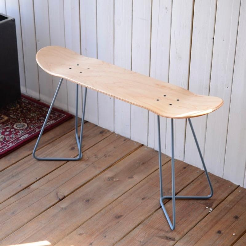 スケートボードスツール インテリア アイアン ウッド 無垢 スツール チェア いす イス 椅子 腰掛け スケートボード カフェ 店舗 什器 |  | 03