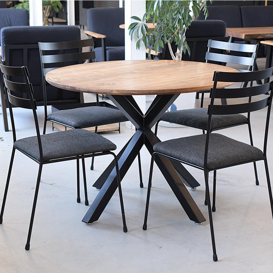 丸テーブル、椅子セット ダイニングテーブルセット 丸テーブル 回転チェア 4人掛け 5点 円形